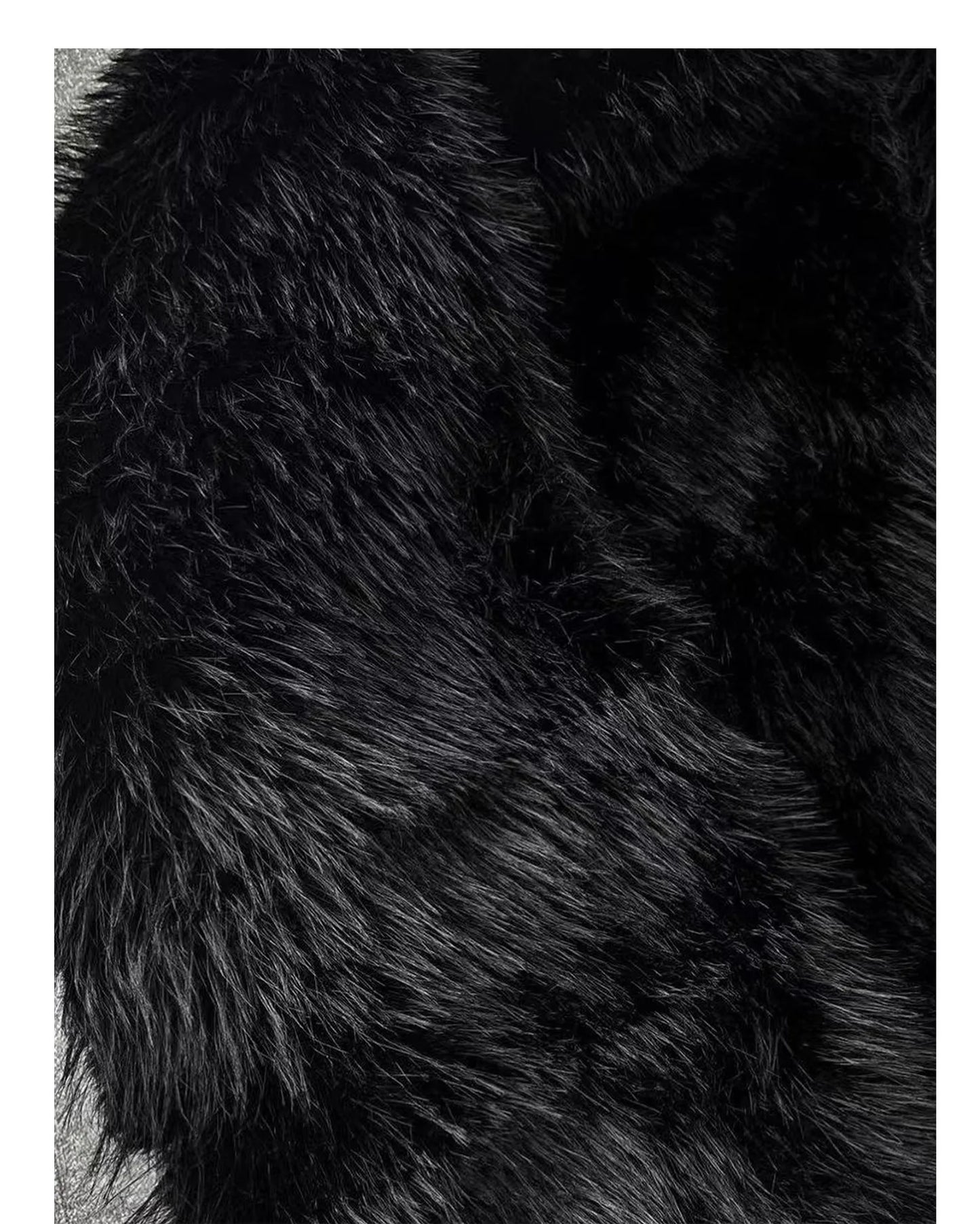 Faux Fur Cross Embedded Jacket