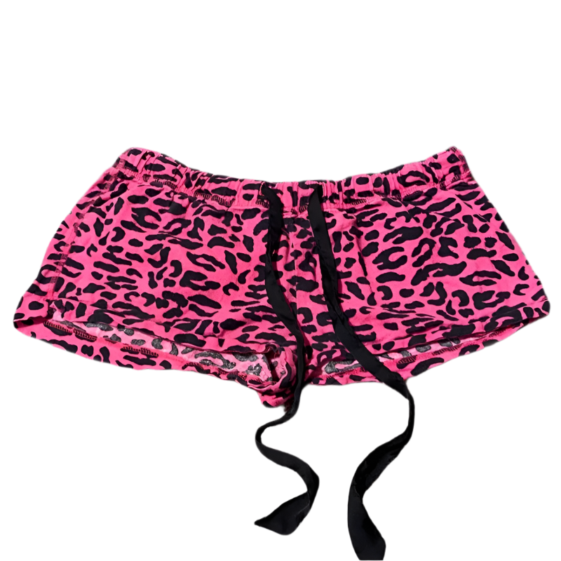 Y2K Leopard Print Shorts