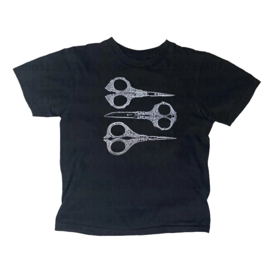Scissor baby tee