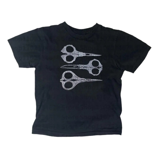Scissor baby tee