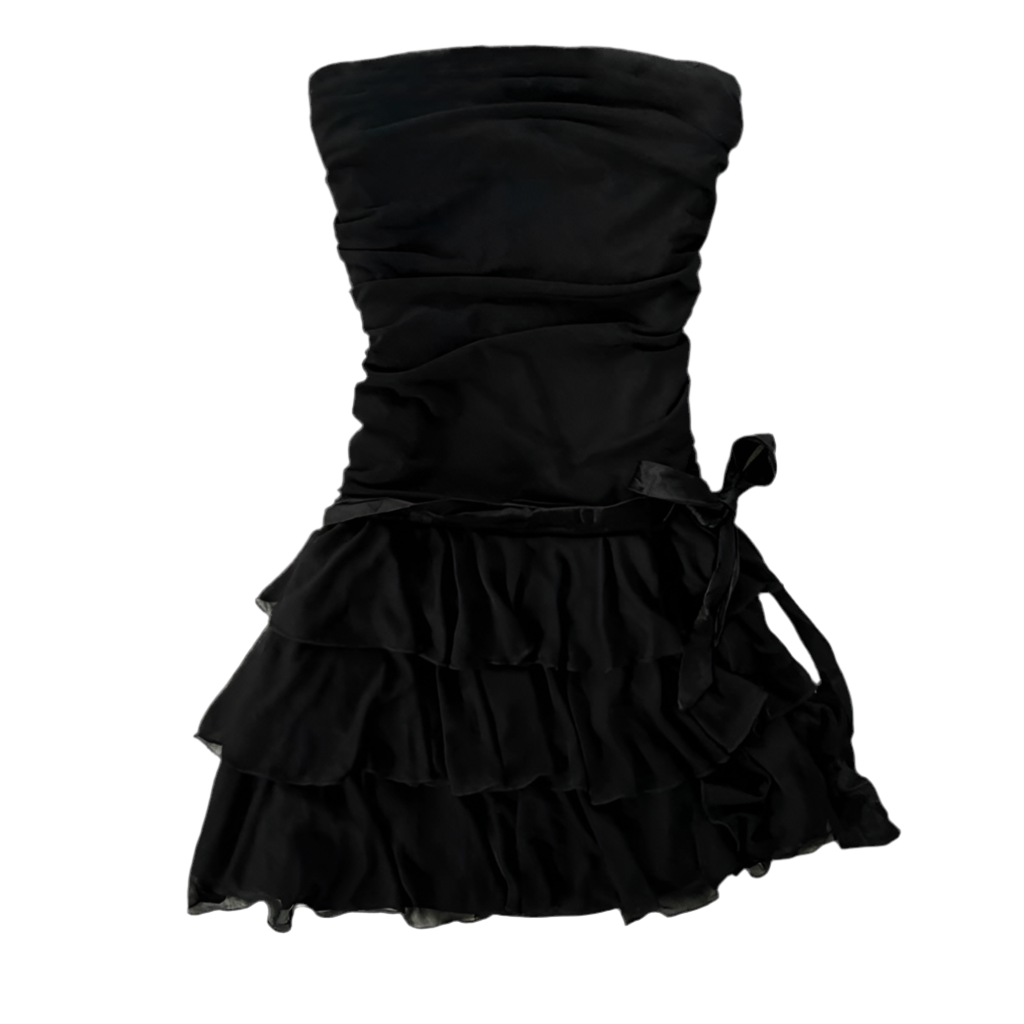 Solid color lace dress