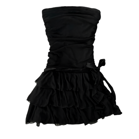 Solid color lace dress