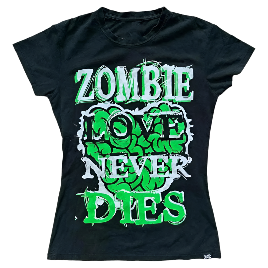 Zombie love never dies slogan top