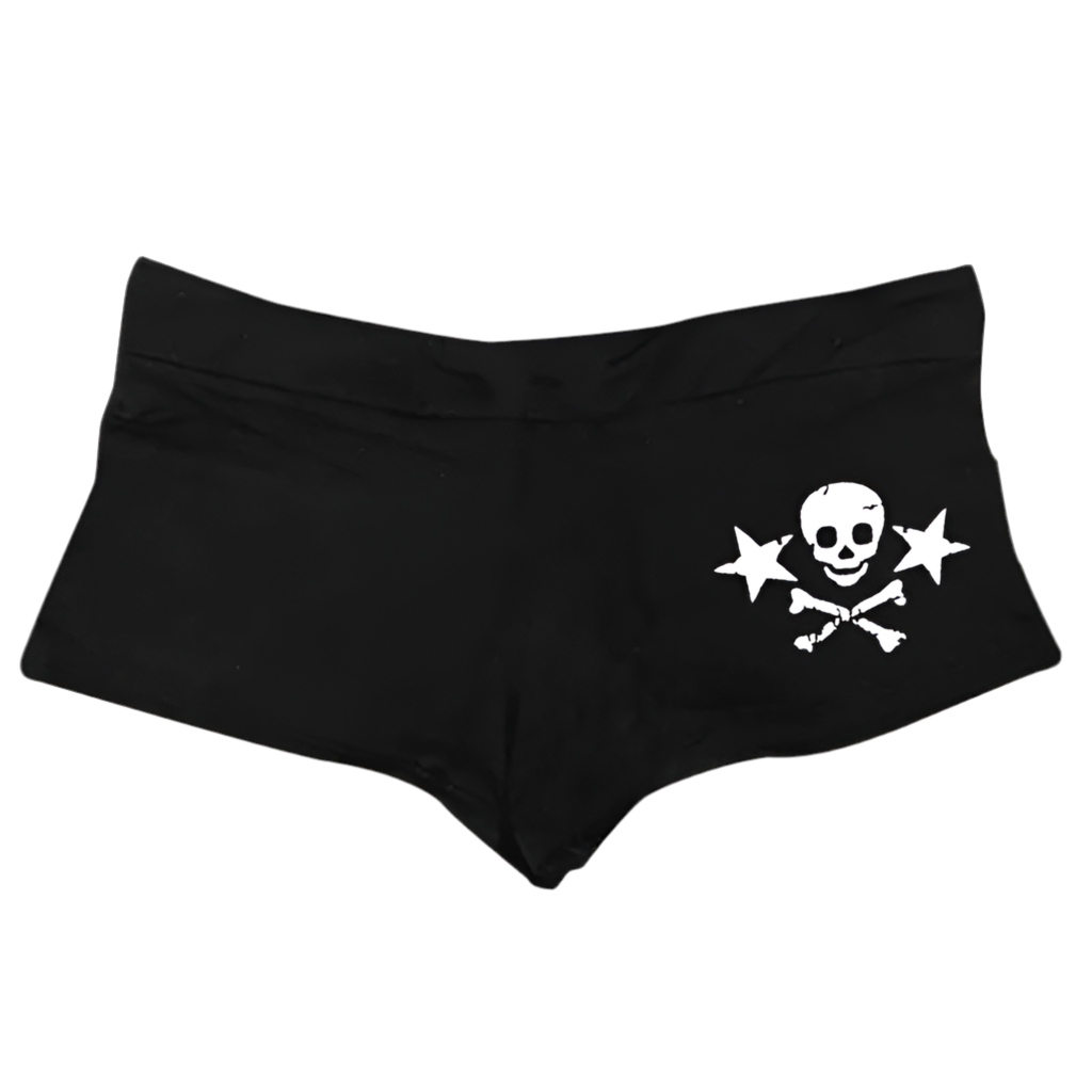 Skull and Stars print shorts