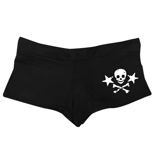 Skull and Stars print shorts