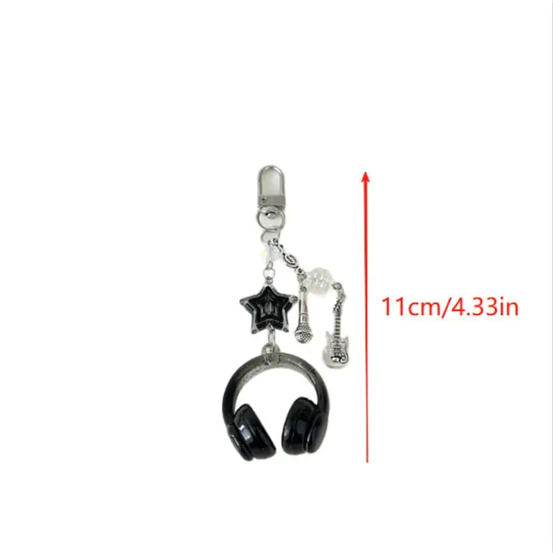 Headphone-shaped Keychain