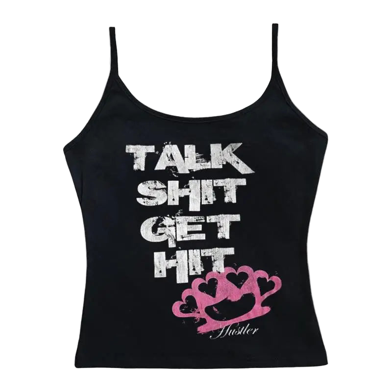 2000s slogan crop top