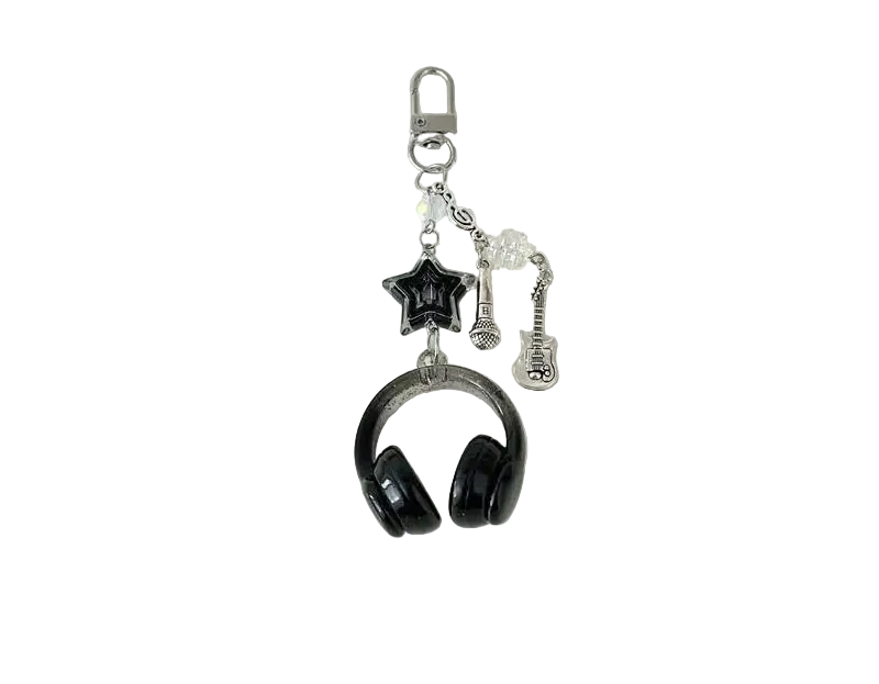 Headphone-shaped Keychain