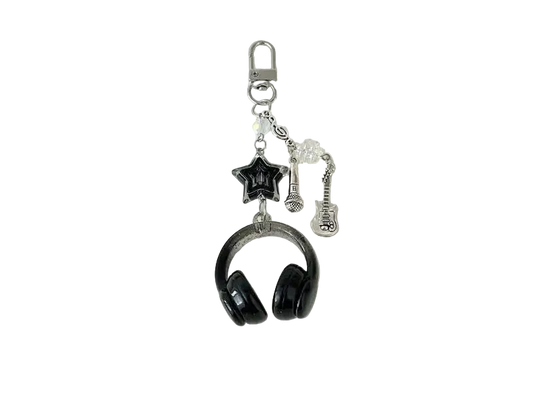 Headphone-shaped Keychain