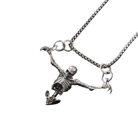 Heavy Metal/Punk/Goth skeleton on neckchain