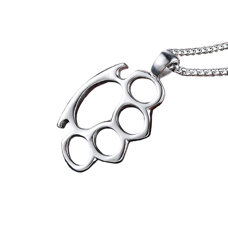 Heavy Metal/Punk/Goth knuckle duster on neckchain