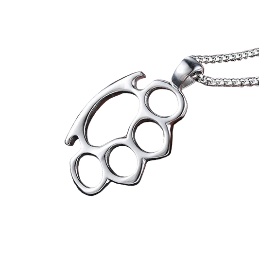 Heavy Metal/Punk/Goth knuckle duster on neckchain
