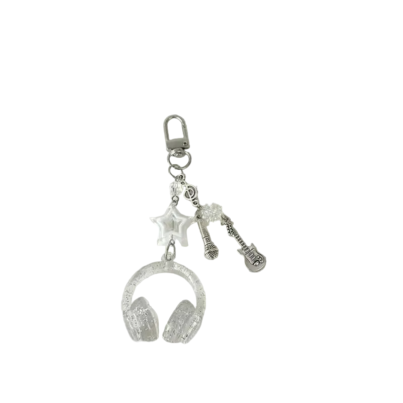 Headphone-shaped Keychain