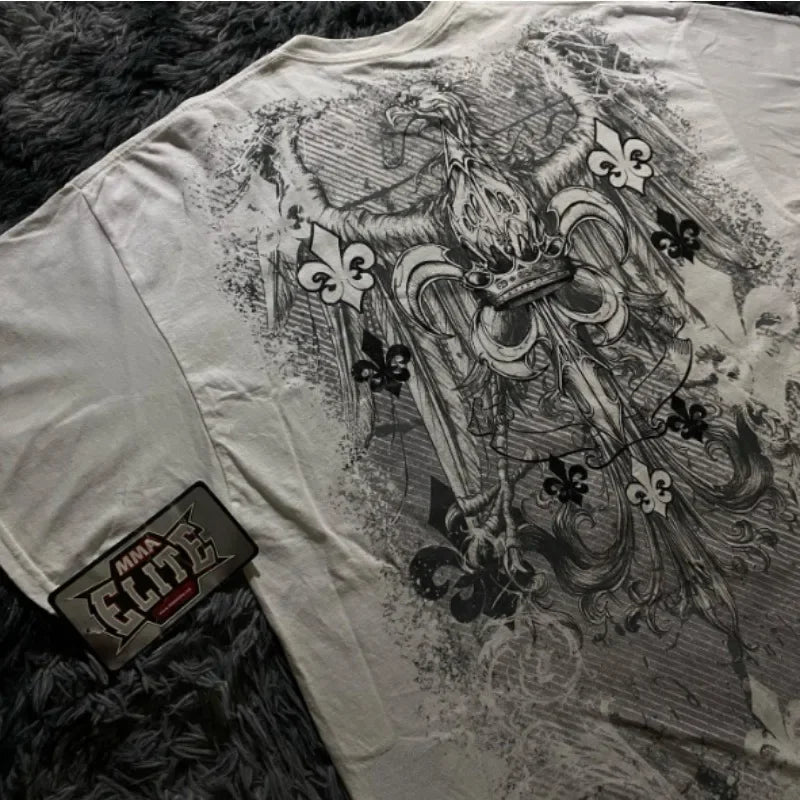 affliction design graphic t-shirt