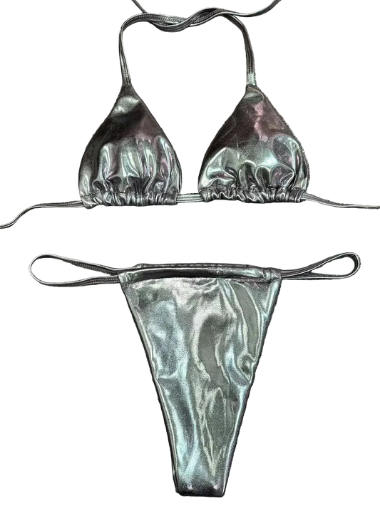 Triangle Chrome Bikini