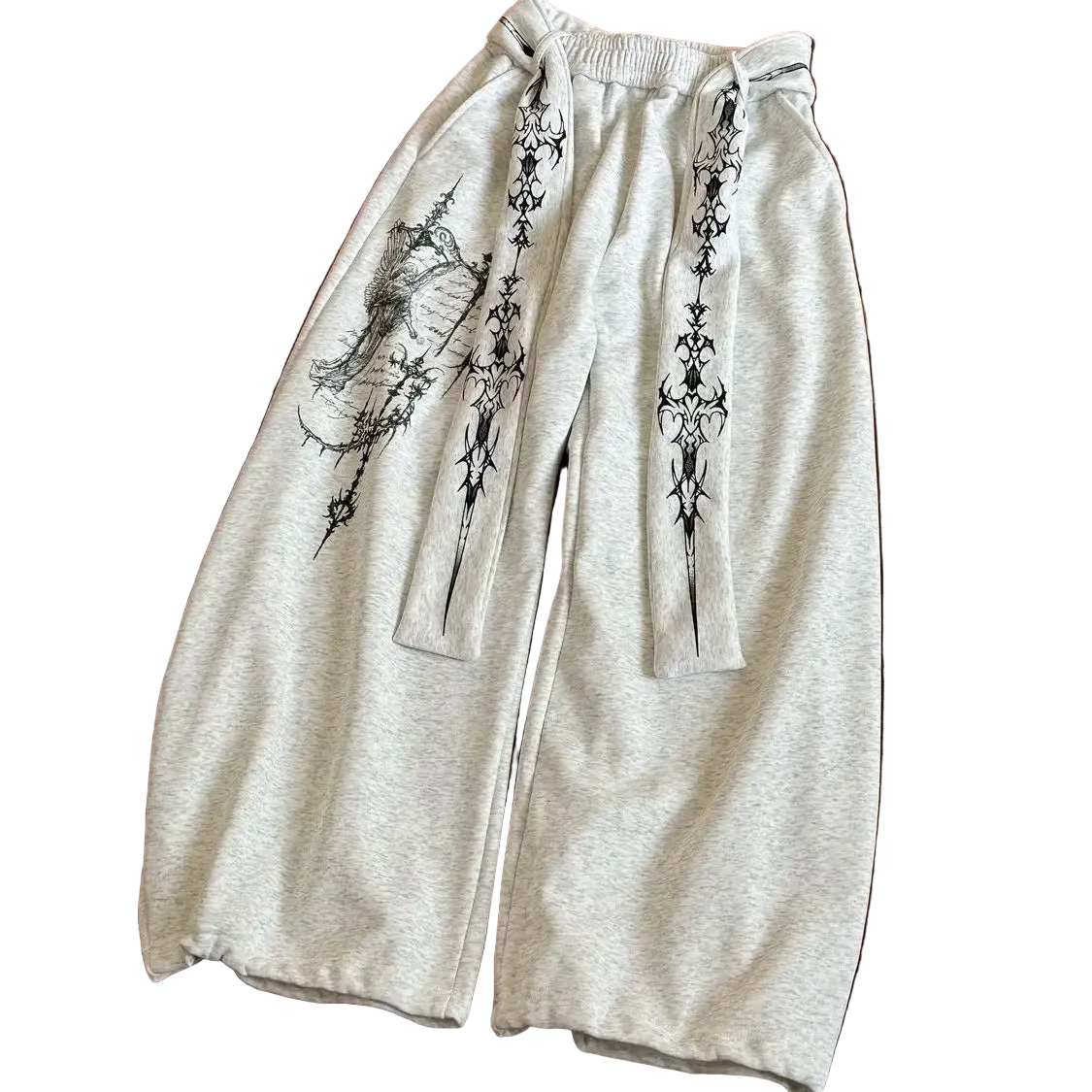 Japanese Inspired Baggy Belted Bottoms