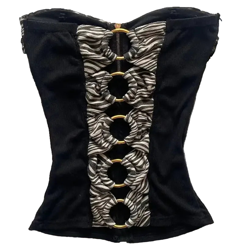 Zebra print tube top