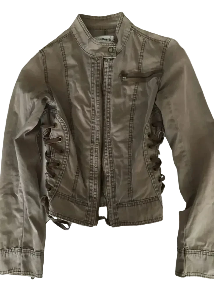 Army Green Zipper Jacket