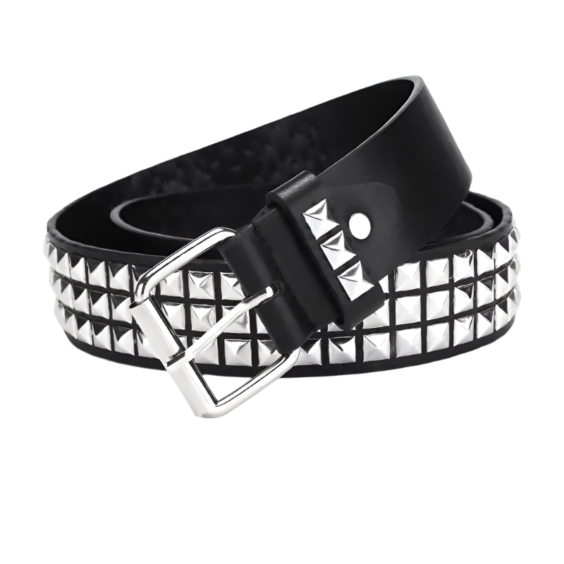 Square Bead Rivet Belt