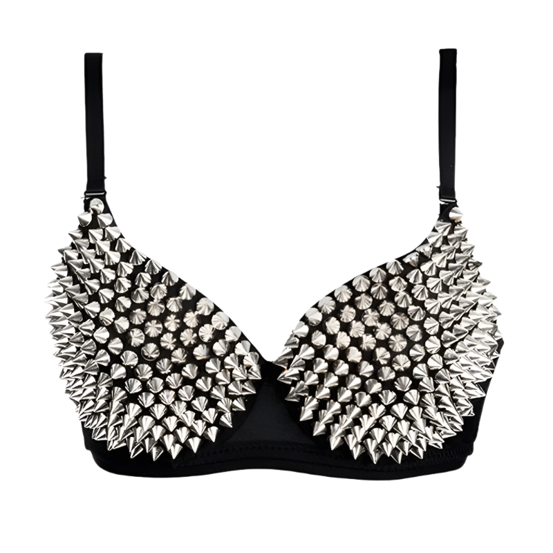 Silver Rivets Bralette