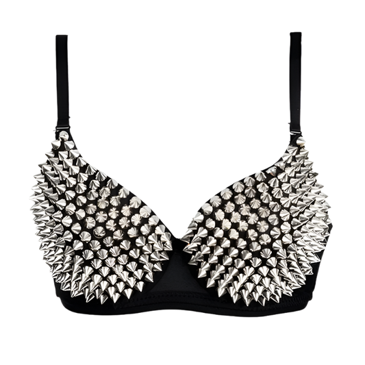 Silver Rivets Bralette