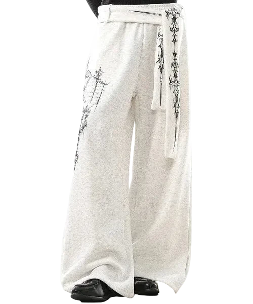 Japanese Inspired Baggy Belted Bottoms