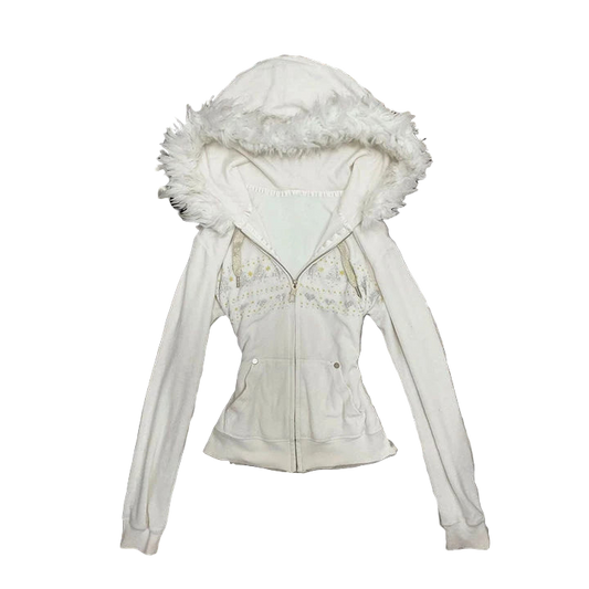 Y2K Fur Hooded Hoodie