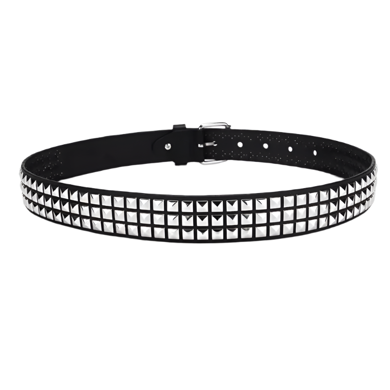 Square Bead Rivet Belt