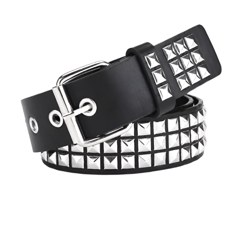 Square Bead Rivet Belt