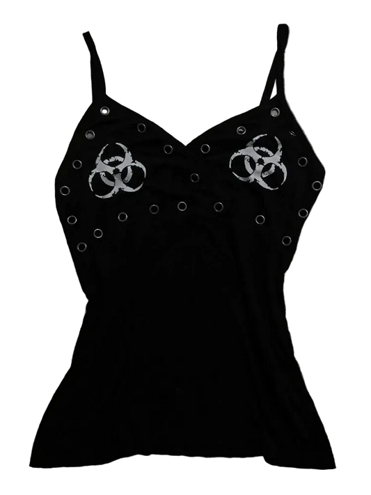 Biohazard Rivet Cami Top